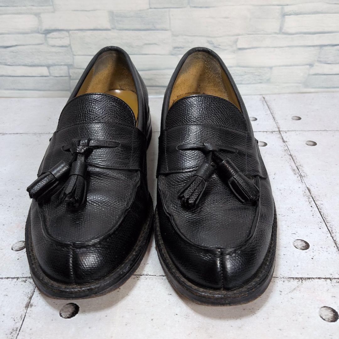 リーガル　タッセルローファー　シボ革　ブラック　レザー　ブラック