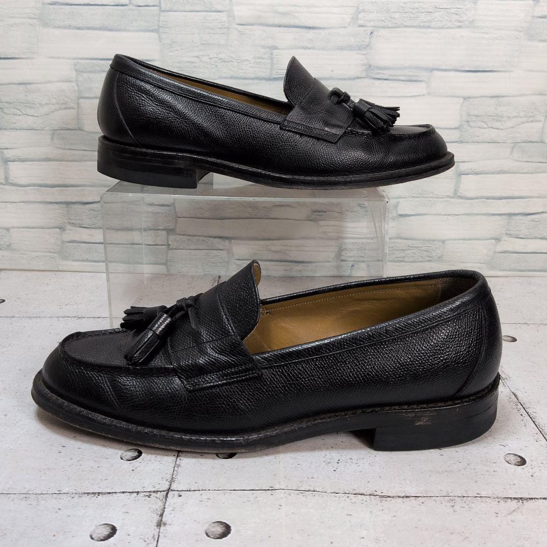 リーガル　タッセルローファー　シボ革　ブラック　レザー　ブラック