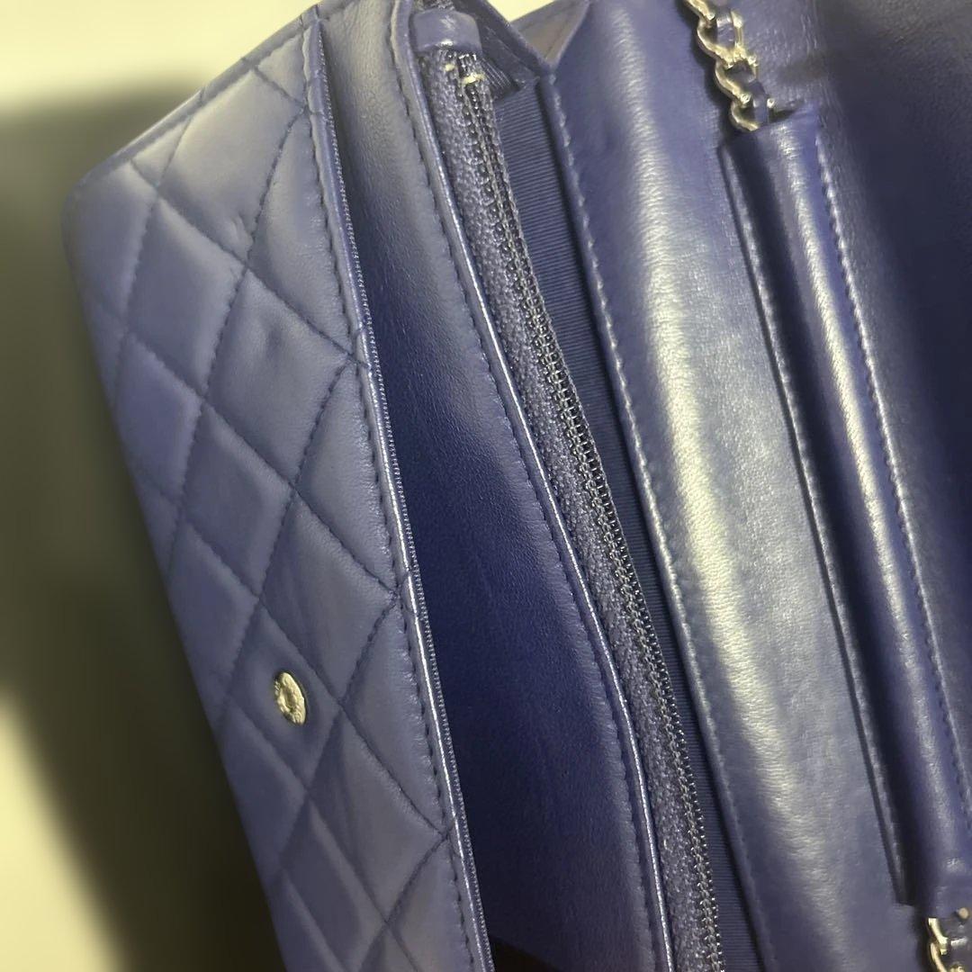 CHANEL チェーンウォレット　バイオレットカラー