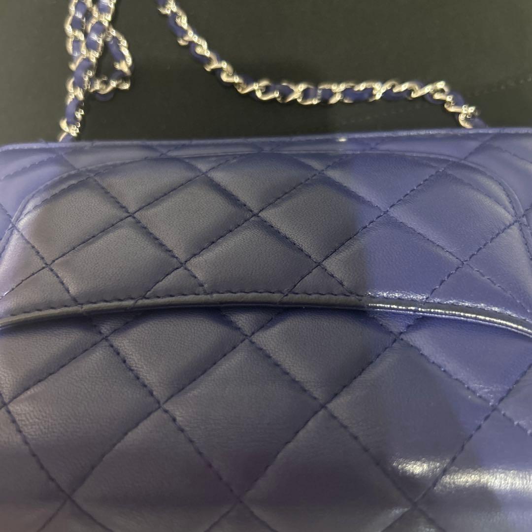 CHANEL チェーンウォレット　バイオレットカラー