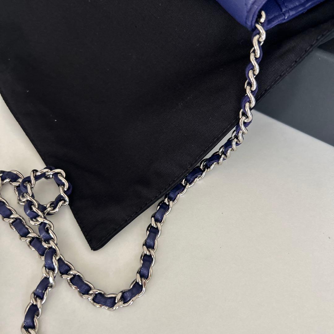CHANEL チェーンウォレット　バイオレットカラー