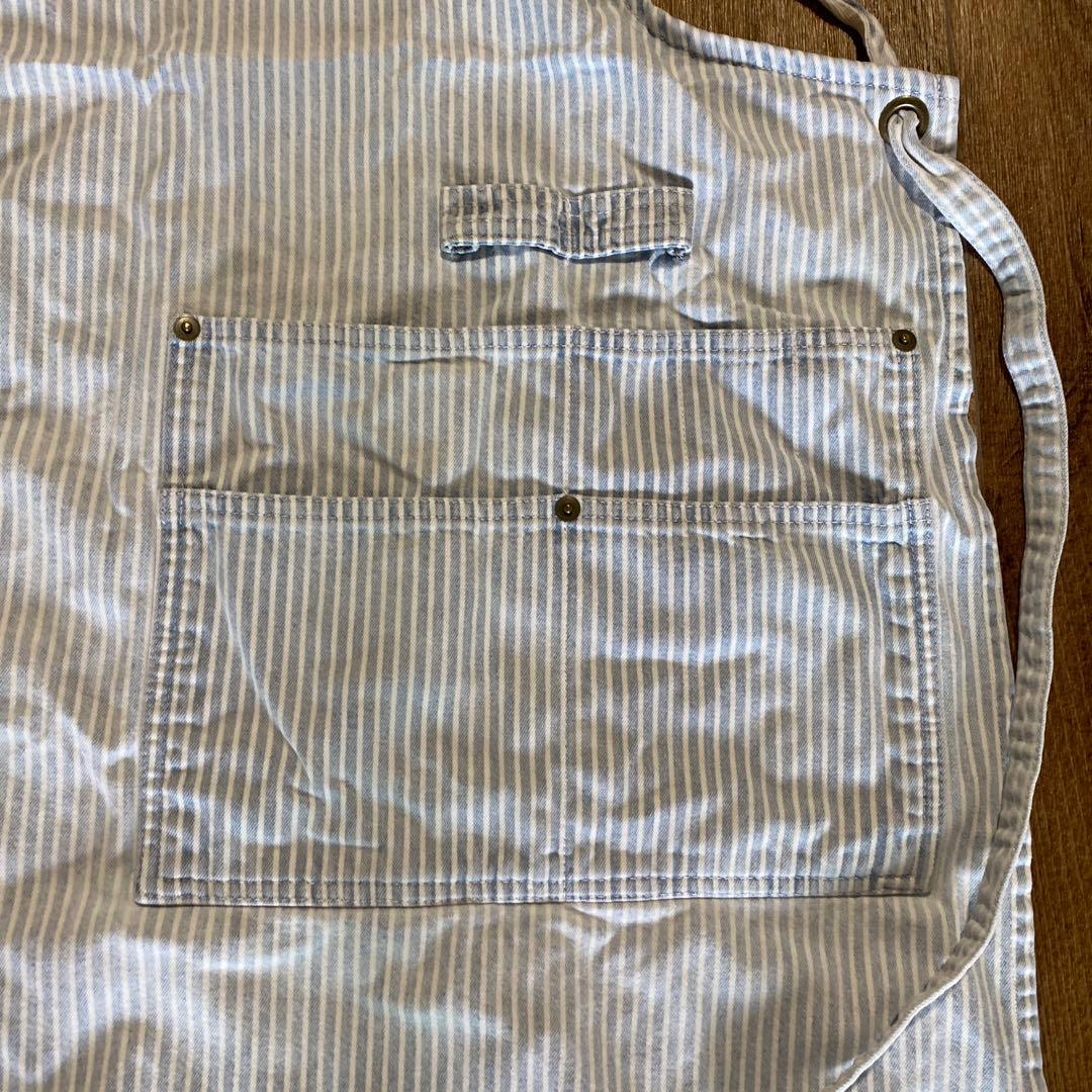 ラルフローレン ストライプエプロン コットン デニム