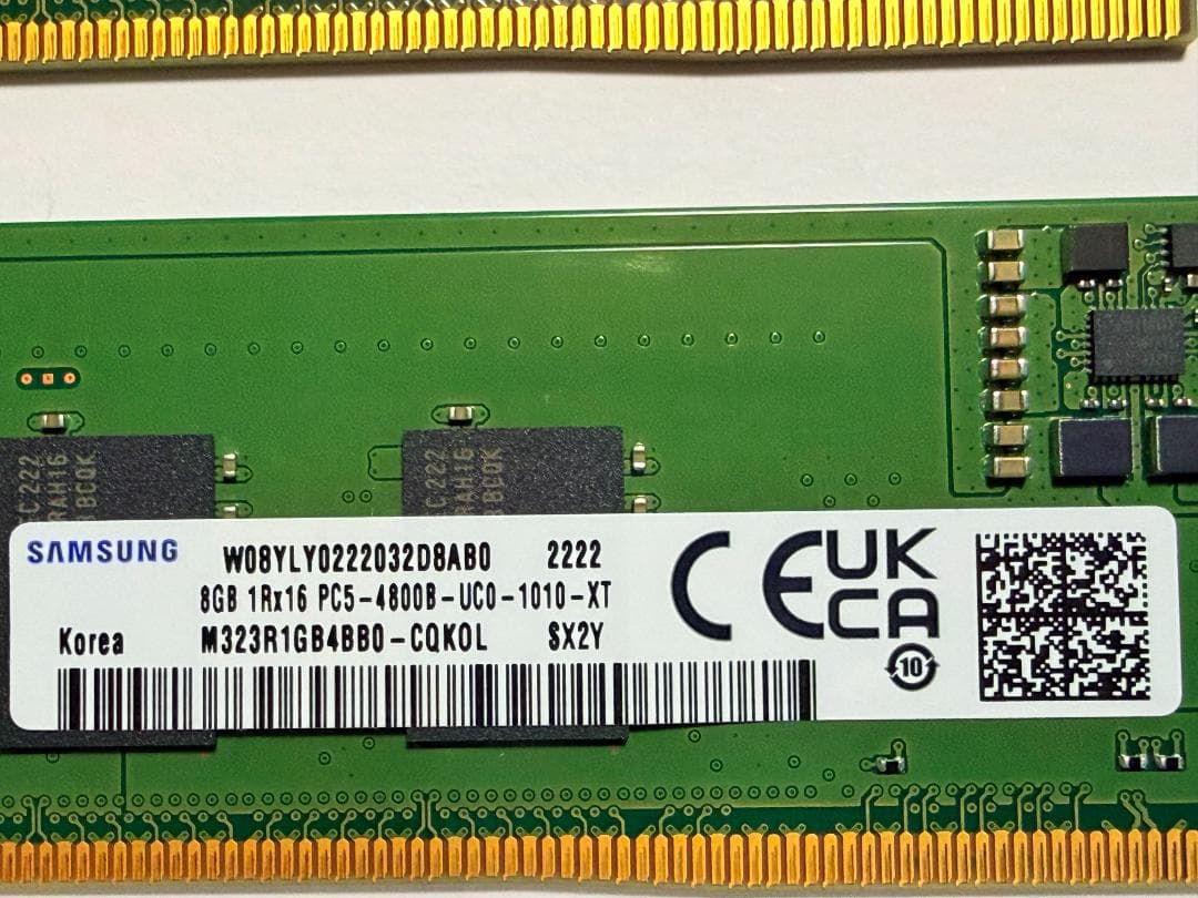イ*ケ様 Samsung 8GB DDR5 メモリ 4800B 8GB X2 (