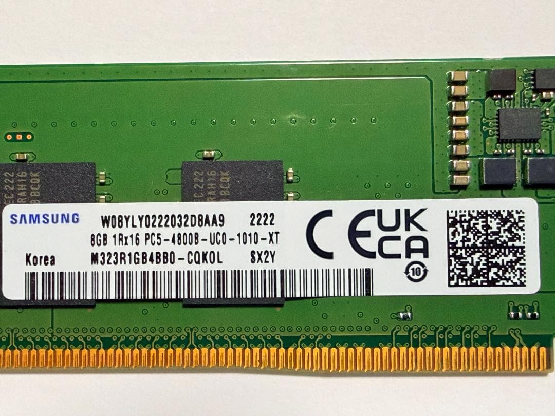 イ*ケ様 Samsung 8GB DDR5 メモリ 4800B 8GB X2 (