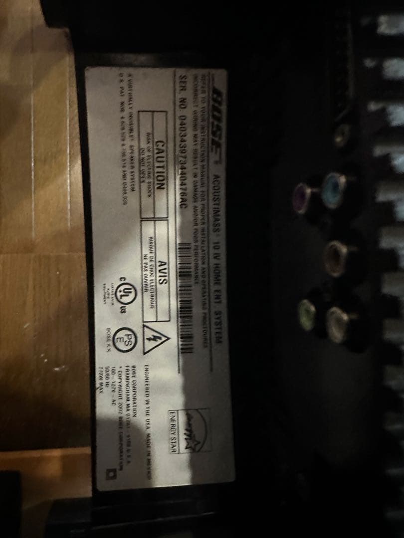 YAMAHA AVアンプRX-V6A + Bose 5.1スピーカーAM-10Ⅳ