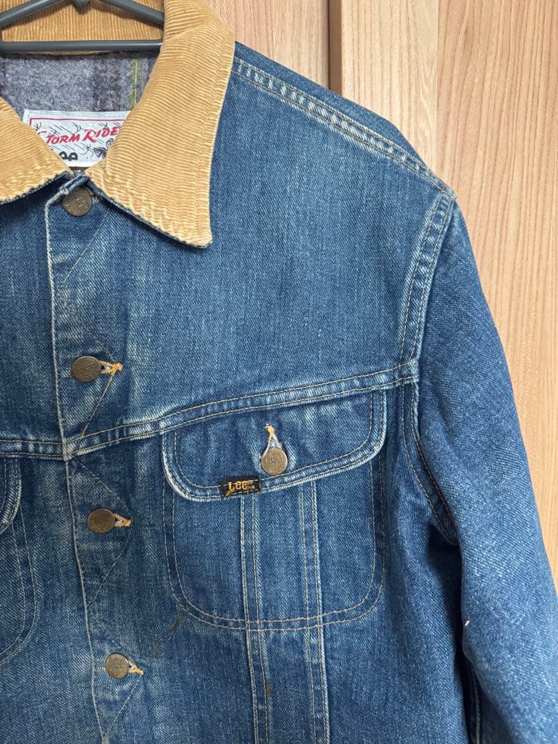 海*主様 Lee デニムジャケット インディゴブルー コーデュロイ襟