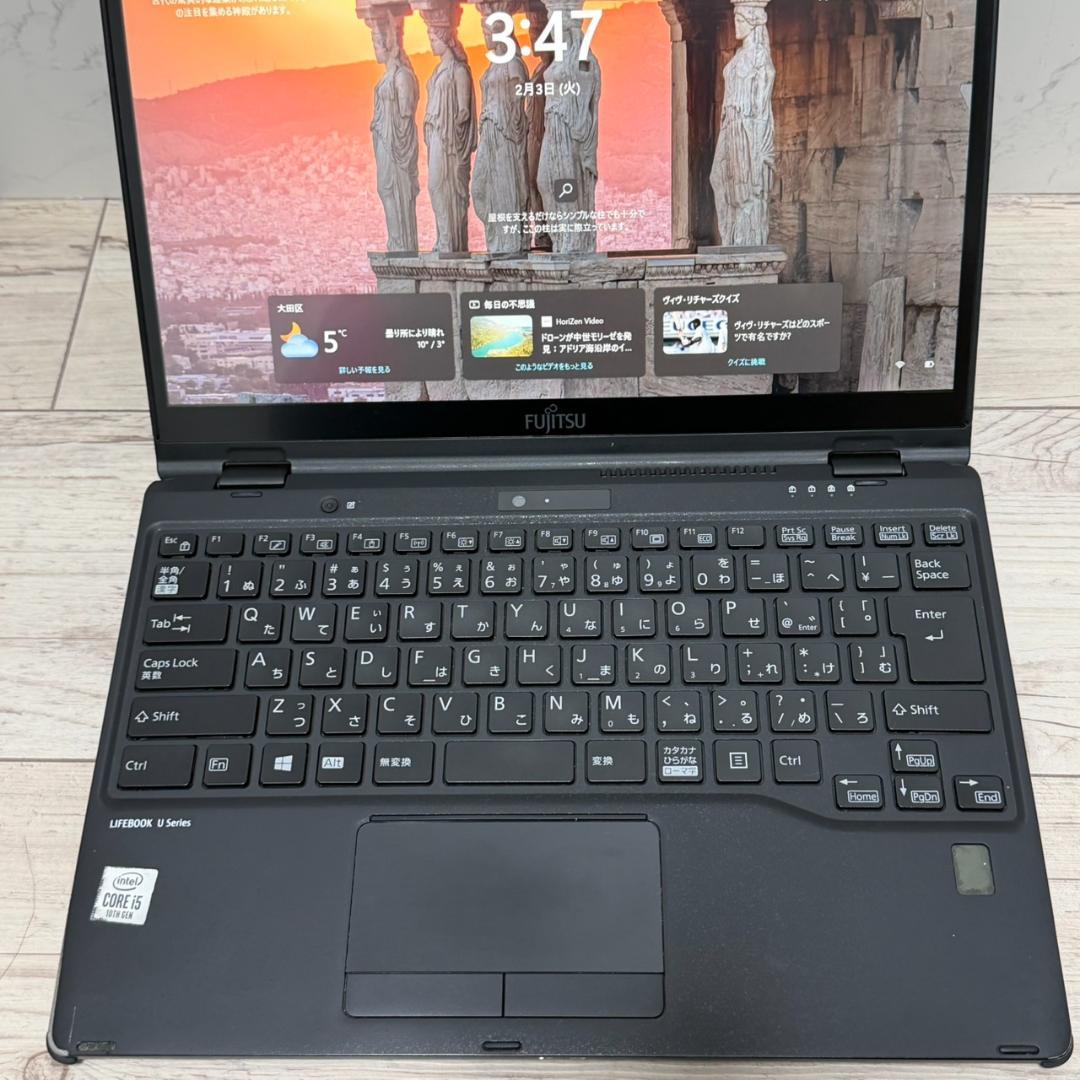 第10世代 core i5 富士通 薄型ノートPC バッテリー良好