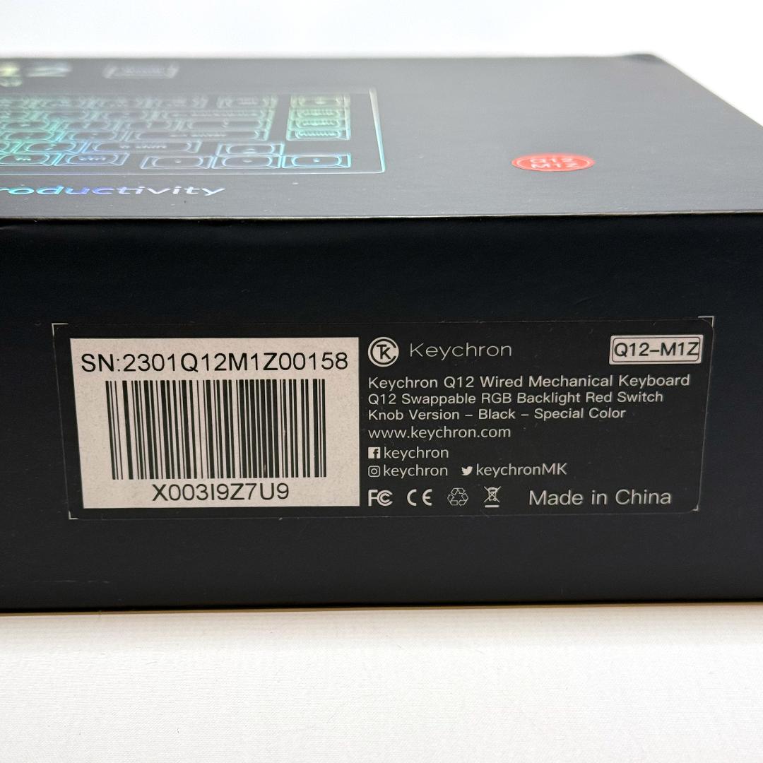 Keychron Q12 QMK / Gateron G Pro 赤軸