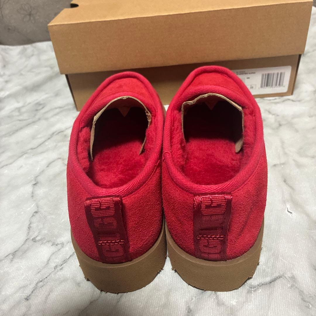 【極美品】UGG アグ モカシン 完売カラーリボンレッド