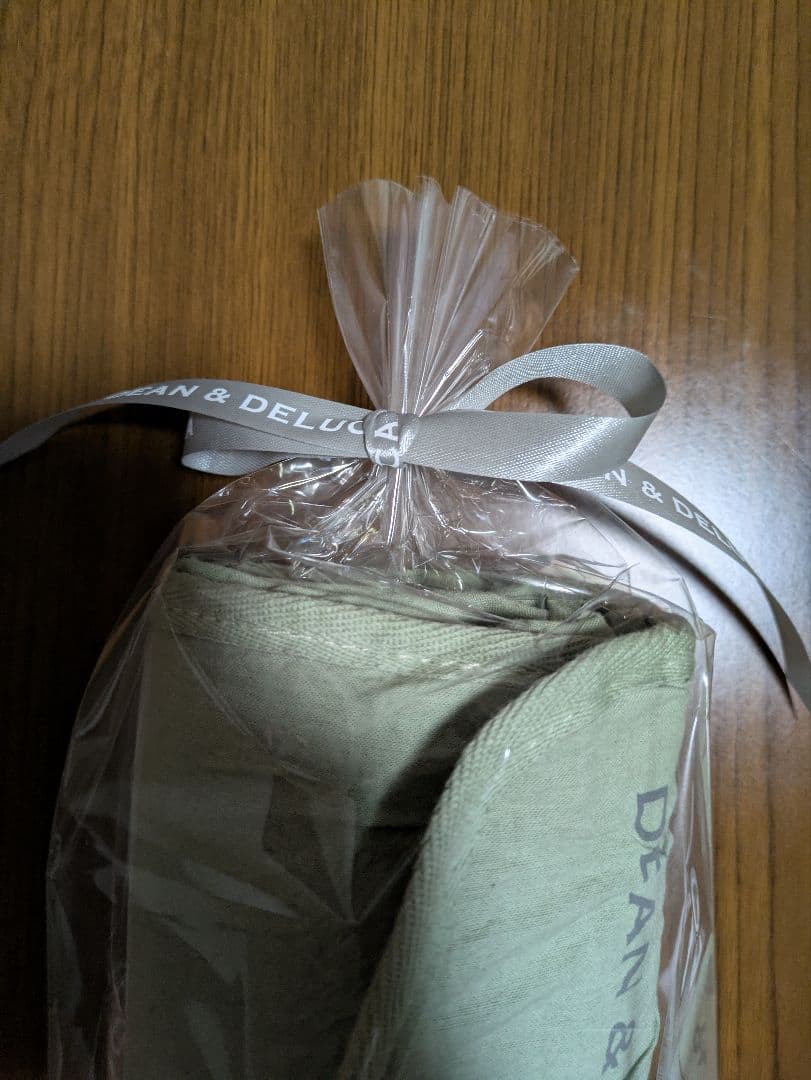 521　DEAN & DELUCA 天然染めバック　葡萄 　グリーン