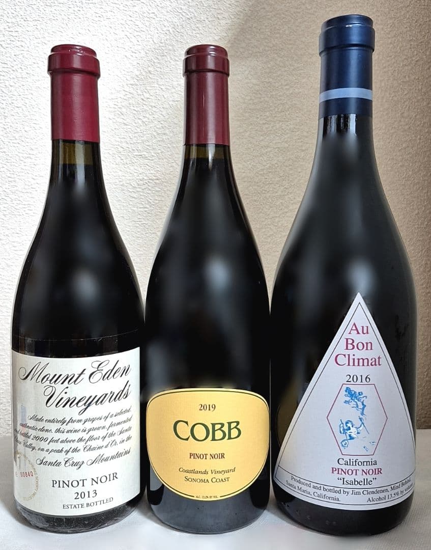 バックビンテージ　カルフォルニア　ピノ・ノワール　３本セット
