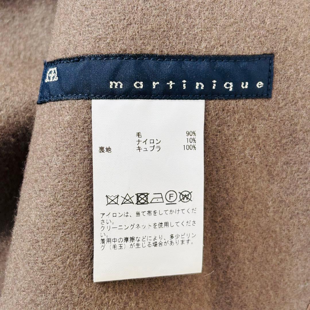 828 マルティニーク ノーカラー ショートコート モカブラウン 定価5.2万