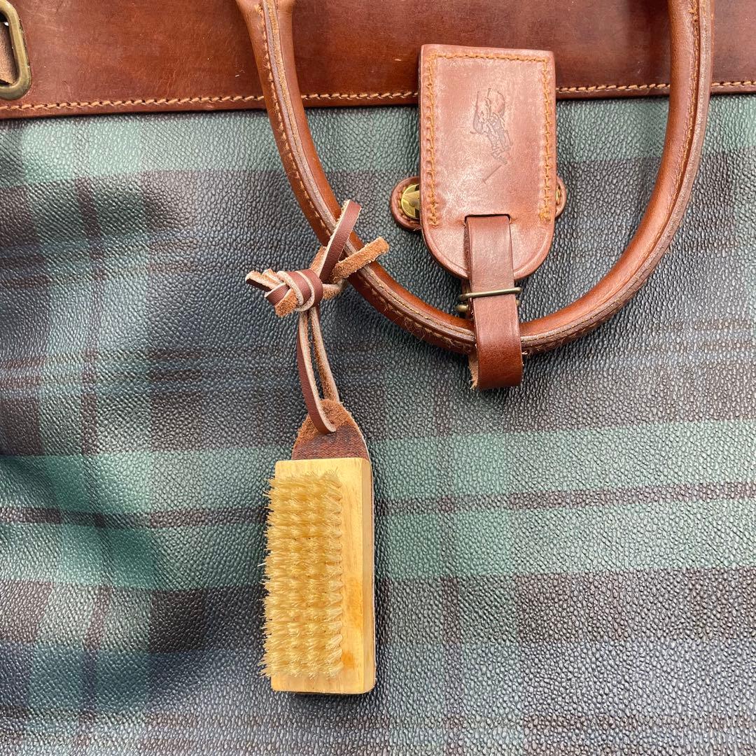 90s POLO RALPH LAURE ボストンバック　チェック柄