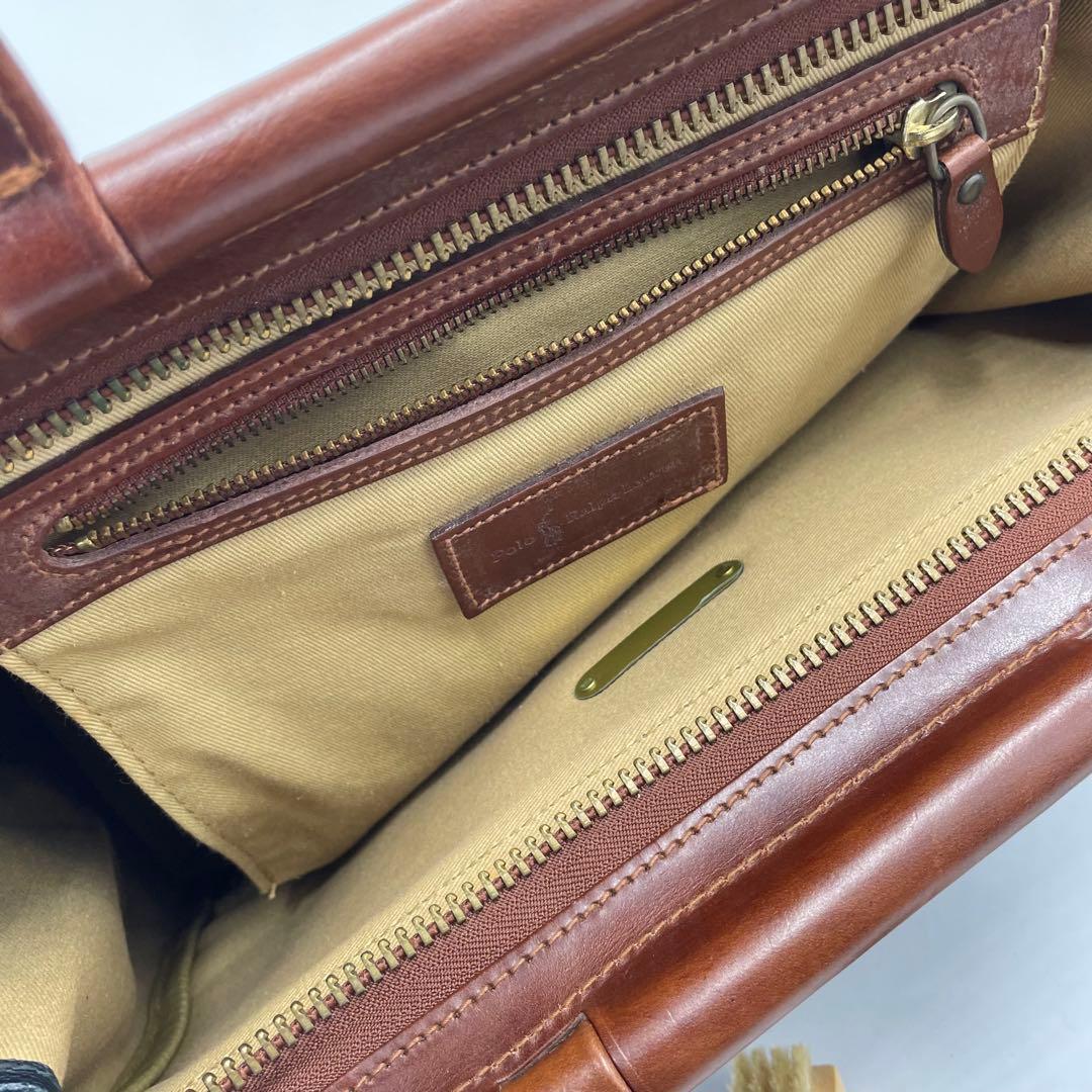 90s POLO RALPH LAURE ボストンバック　チェック柄