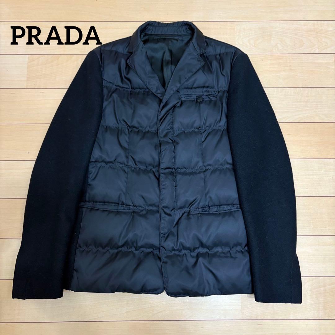 逸品　超希少　PRADA プラダスポーツ　ダウン　テーラードジャケット　切り替え