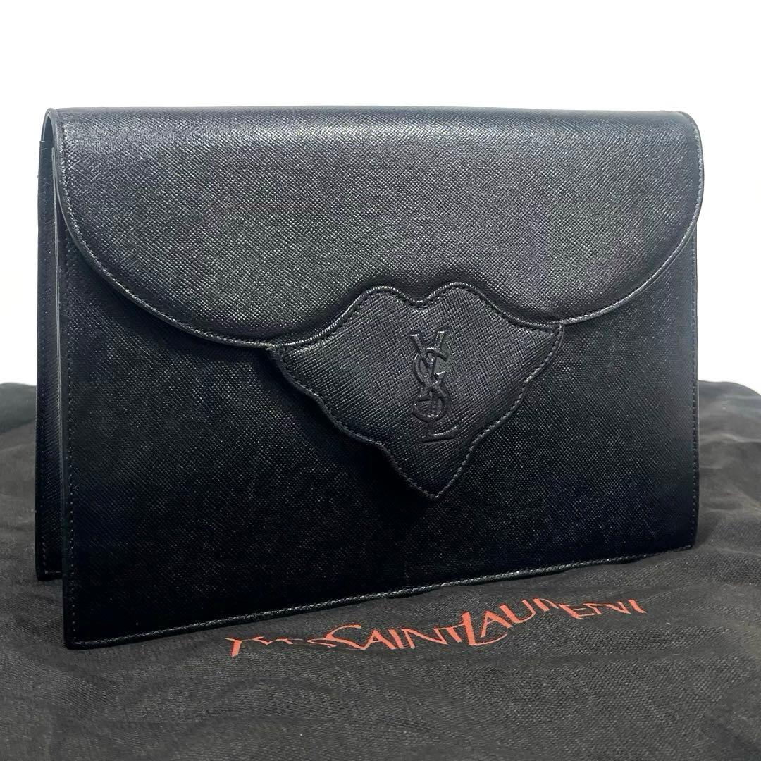 イヴサンローラン クラッチバッグ セカンド　カサンドラロゴ　サフィアーノ