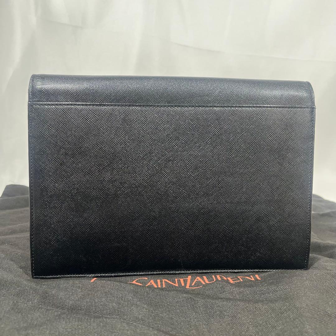 イヴサンローラン クラッチバッグ セカンド　カサンドラロゴ　サフィアーノ