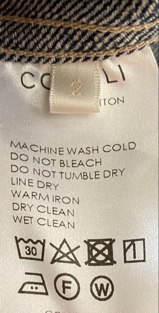 COMOLI デニムジャケット サイズ2 20AW ネイビー インディゴ