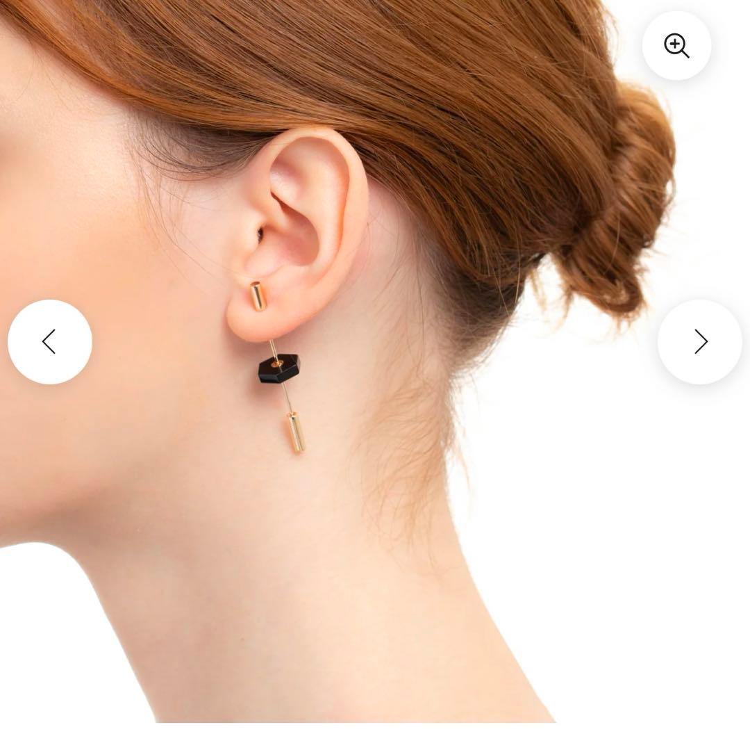 hirotaka \"Short Spear\" ピアス / オニキス