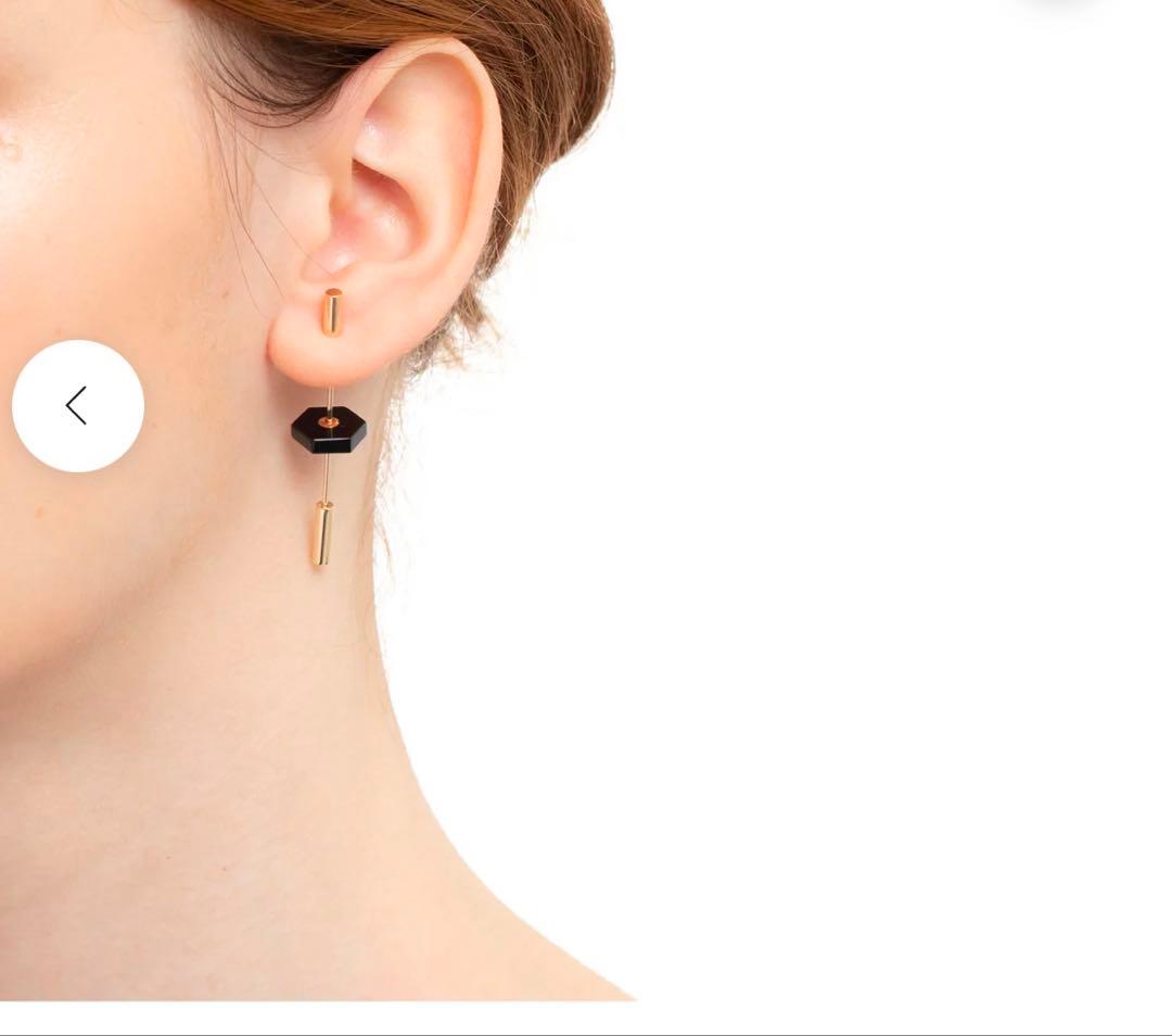 hirotaka \"Short Spear\" ピアス / オニキス