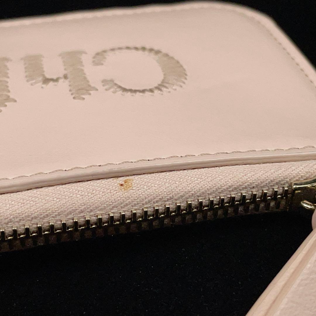 4374 クロエ レザーケース カードケース ロゴ 刺繍 箱付