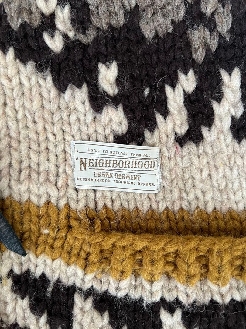 NEIGHBORHOOD × KANATA バッファロー柄 カウチンセーター