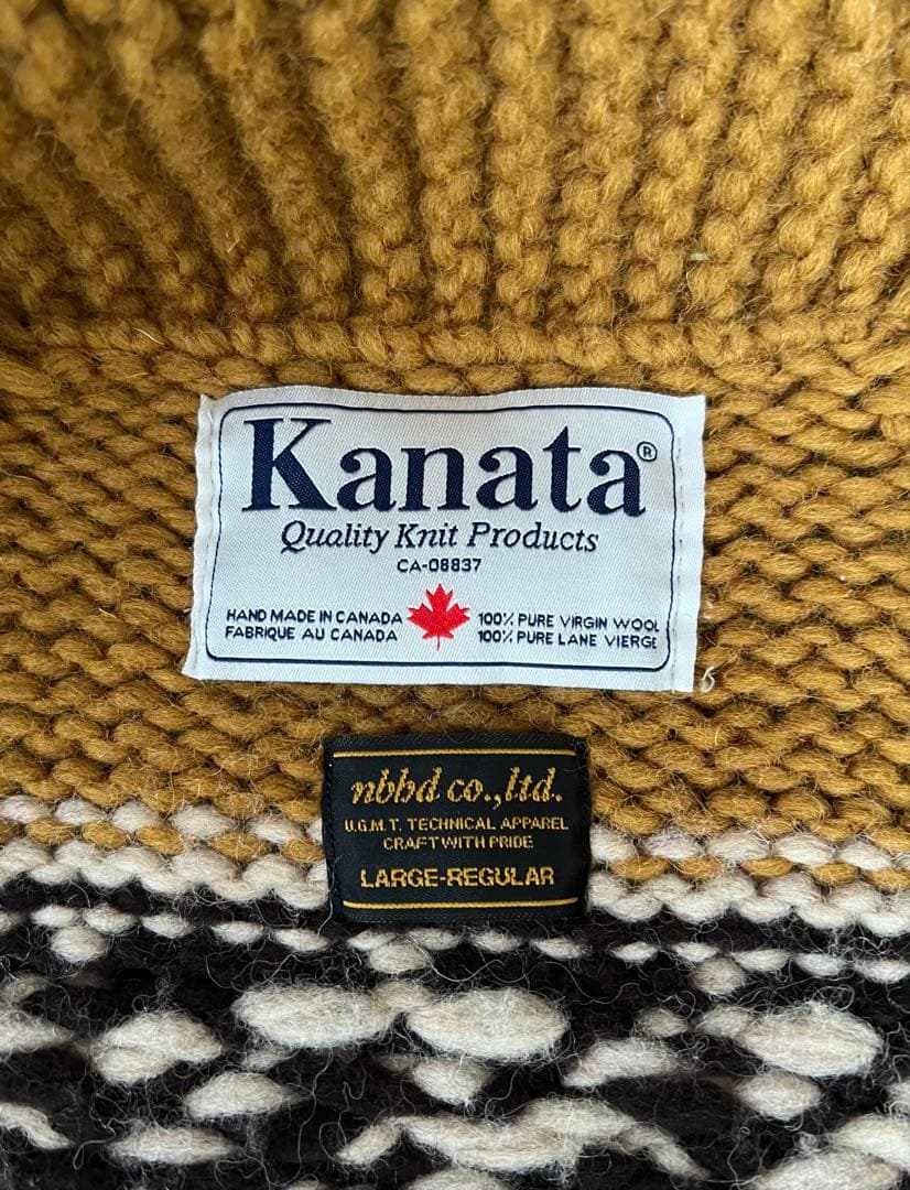 NEIGHBORHOOD × KANATA バッファロー柄 カウチンセーター