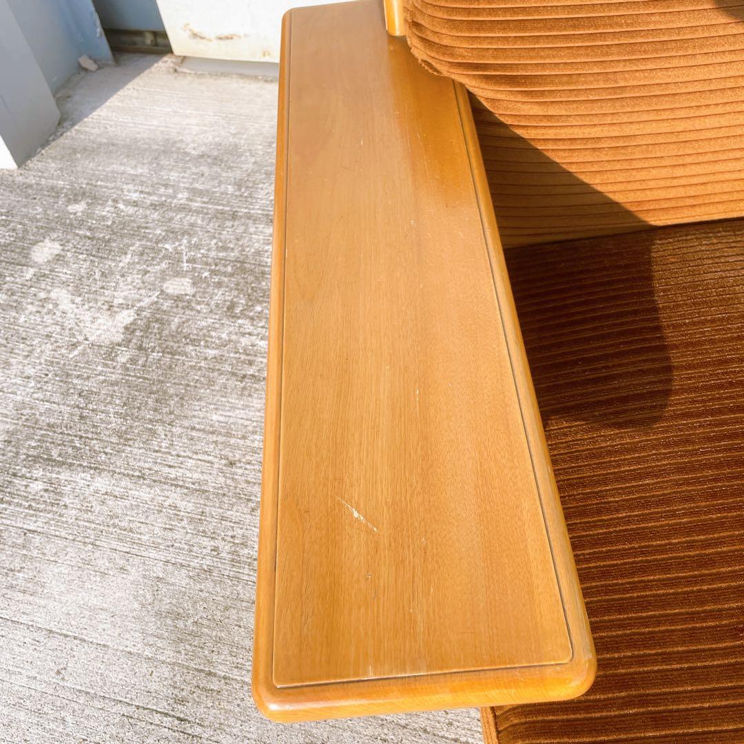 【美品送料込】稀少品 モリシゲ家具 2人掛け セパレートソファ 廃盤