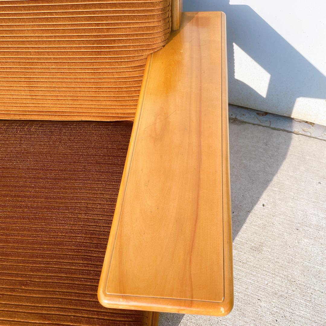 【美品送料込】稀少品 モリシゲ家具 2人掛け セパレートソファ 廃盤