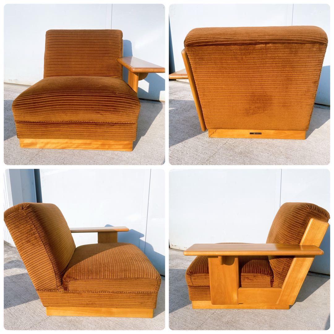 【美品送料込】稀少品 モリシゲ家具 2人掛け セパレートソファ 廃盤