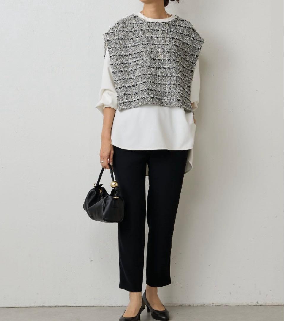 12/16までお値下げ♡【新品・タグ付き】Beardsleyのツイードポンチョ