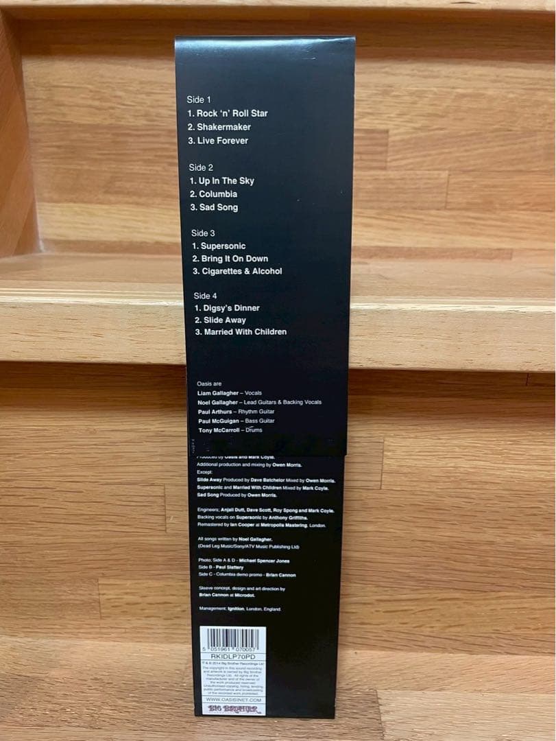 Oasis Definitely Maybe25周年限定2枚組レコード