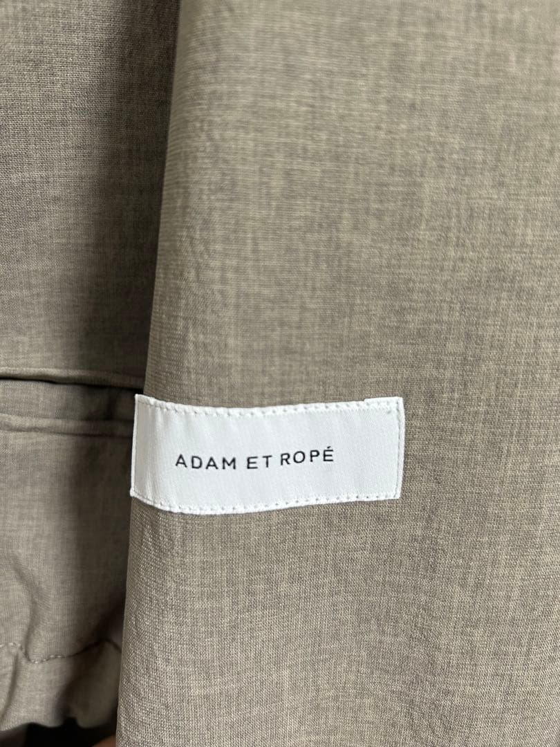 ADAM ET ROPÉ ノーカラージャケット セットアップ　グレージュ