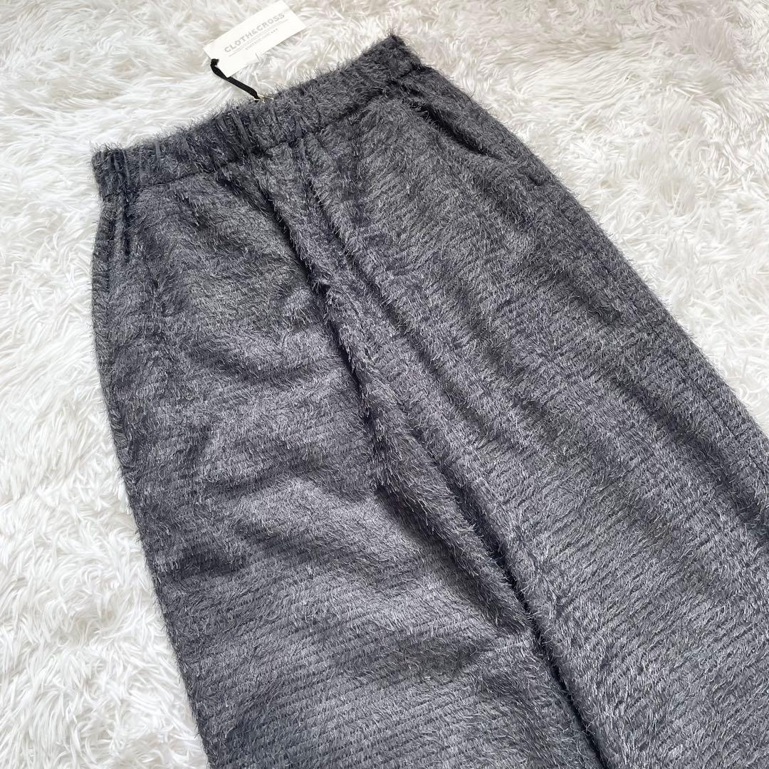 k.k✨25年3.3万Cloth&Crossシャギーストレートパンツグレー