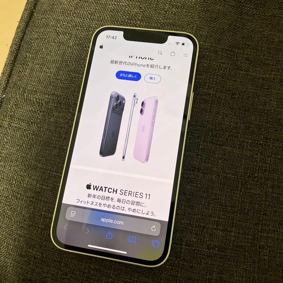 本体傷なし iPhone 13 mini 128gb スターライト smフリー