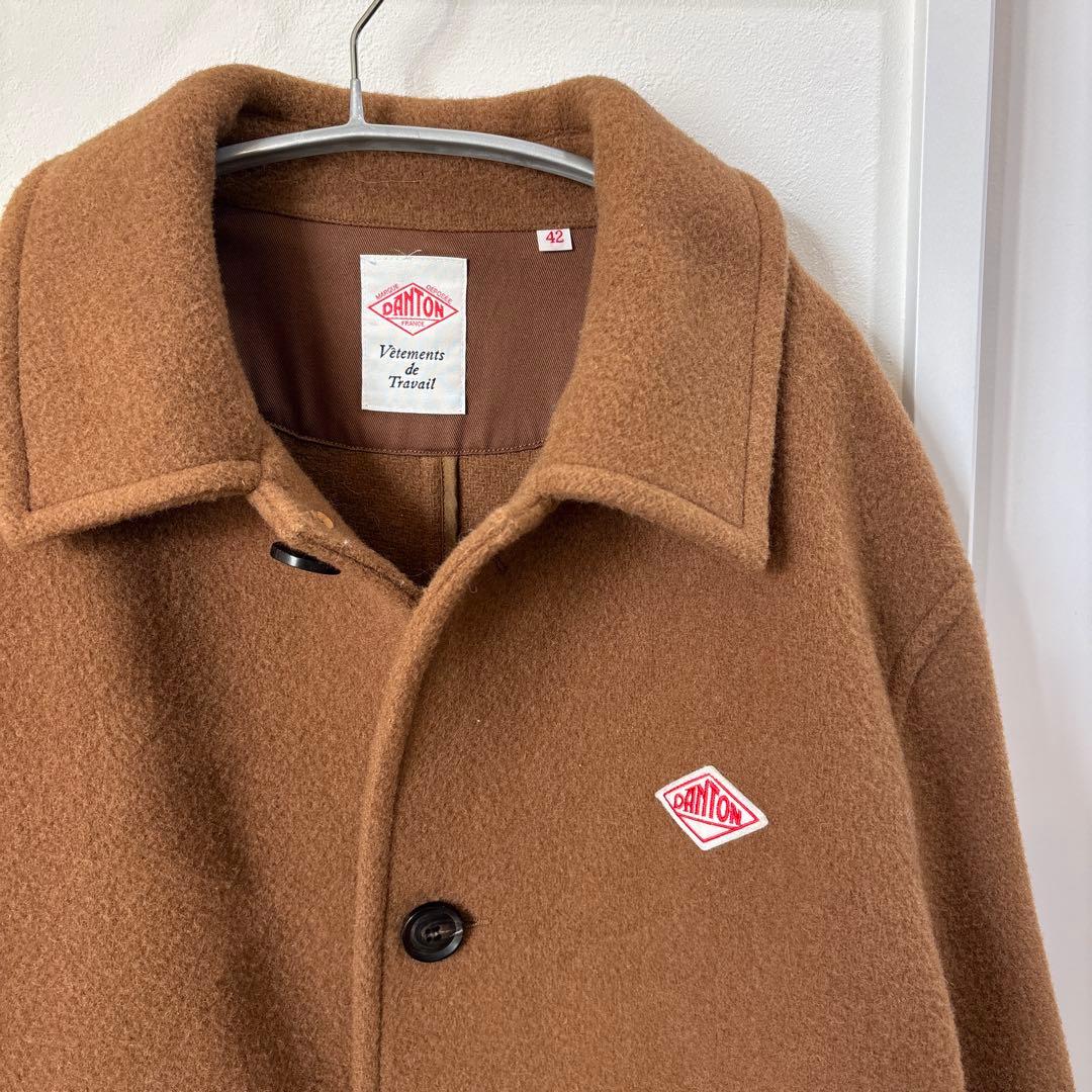DANTON ウールコート サイズ42 ブラウン