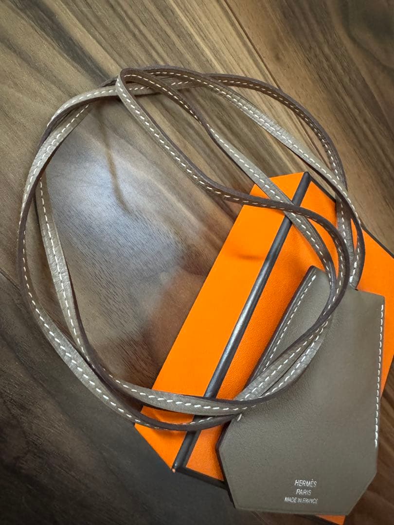 【新品未使用】　HERMES エルメス　クロシェット　ネックレス　エトゥープ