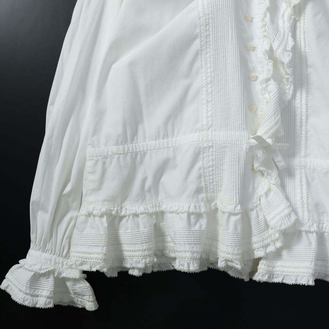 PINK HOUSE ピンクハウス　フリル　ブラウス　シャツ　白　ドレス
