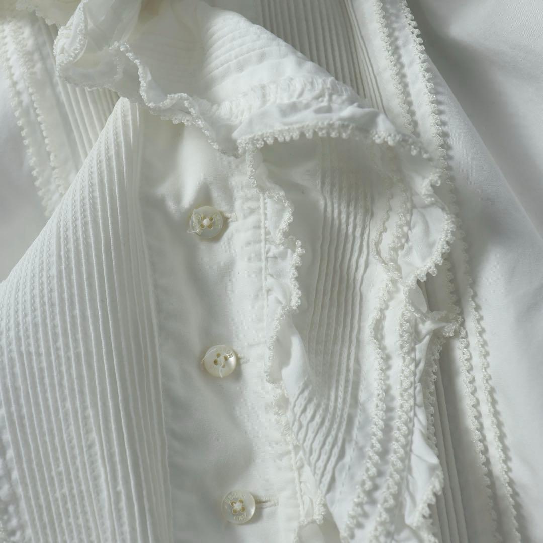 PINK HOUSE ピンクハウス　フリル　ブラウス　シャツ　白　ドレス