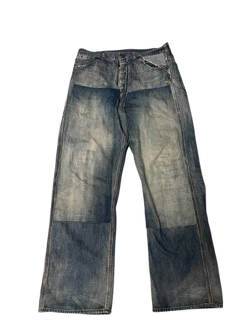 【希少Sサイズ】セントマイケル　ヴィンテージ加工 ペインター デニム パンツ