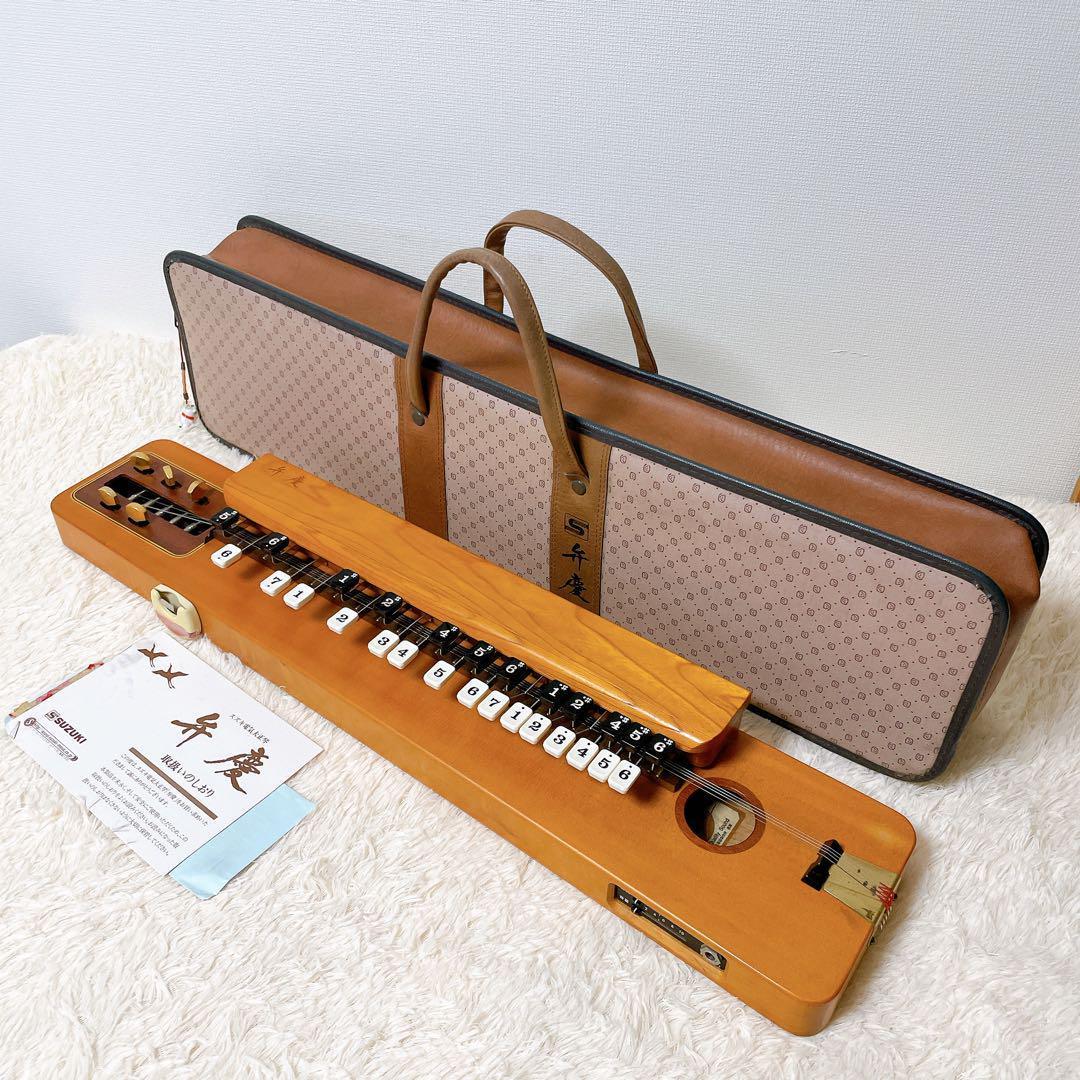 ◎美品◎【動作品】SUZUKI　スズキ 電気　大正琴 弁慶　ケース付き