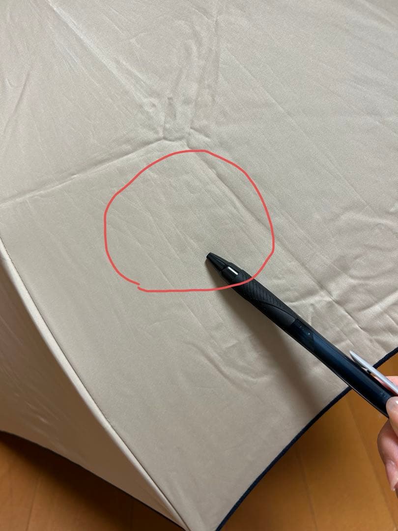 芦屋ロサブラン　二段折りショート　シャンパンベージュ×ネイビー　三越伊勢丹限定品