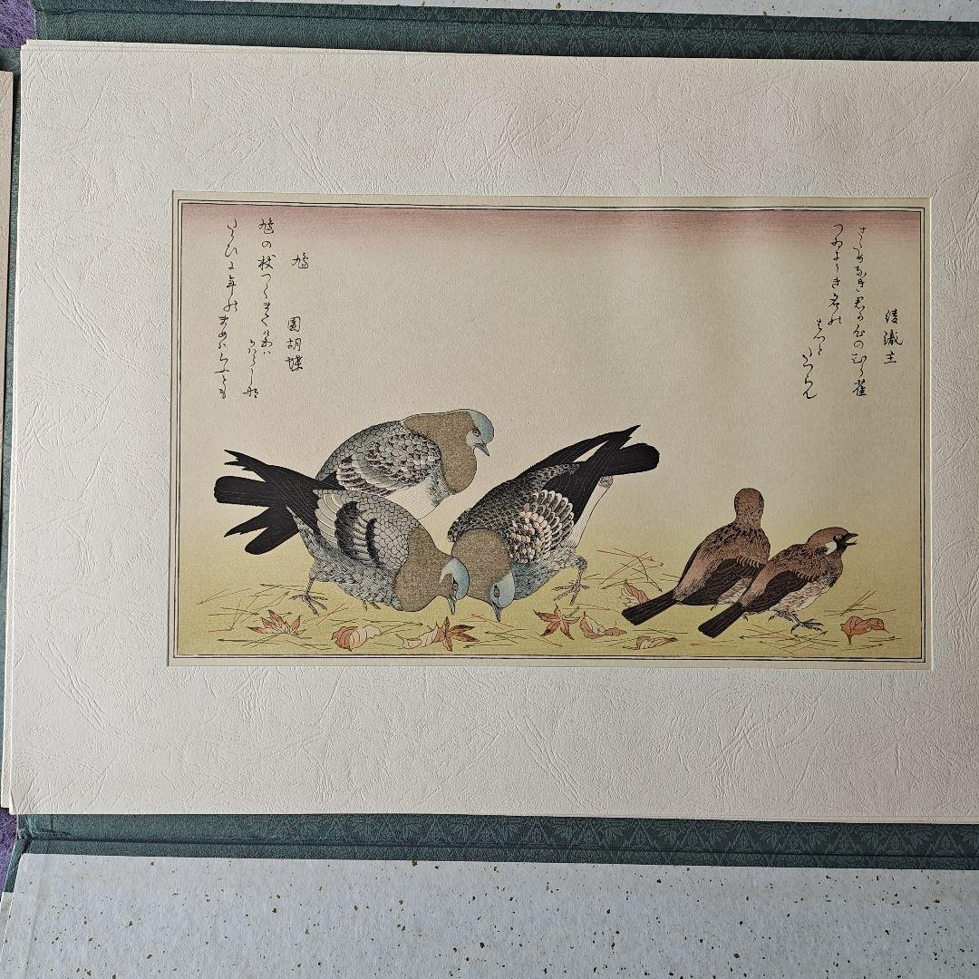 早い者勝ち　15点セット 画集 喜多川歌麿『百千鳥』全揃い手摺木版画紙箱