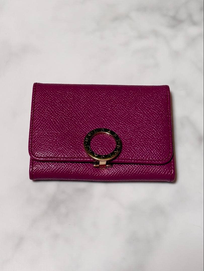 ブルガリ 名刺入れ カードケース ロゴクリップ レザー ビジネス