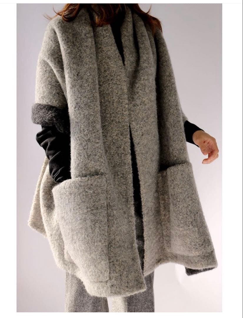 Ａ　HERMES エルメス　マルタンマルジェラ アルパカコート