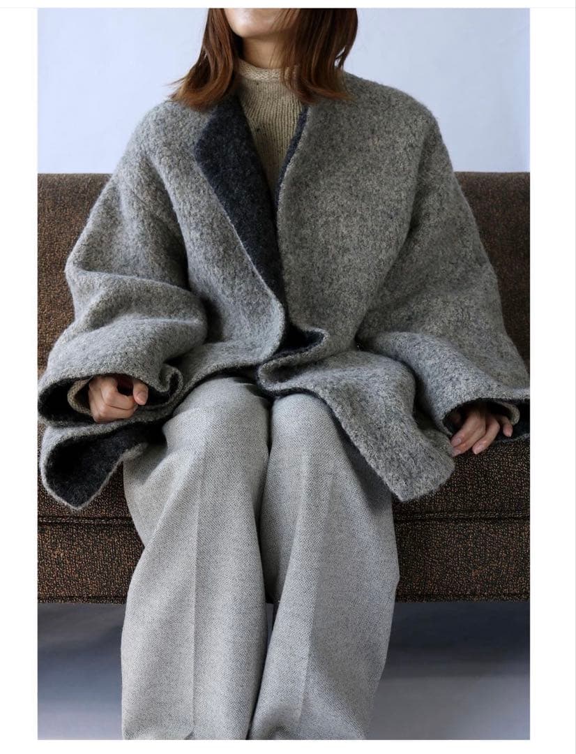 Ａ　HERMES エルメス　マルタンマルジェラ アルパカコート