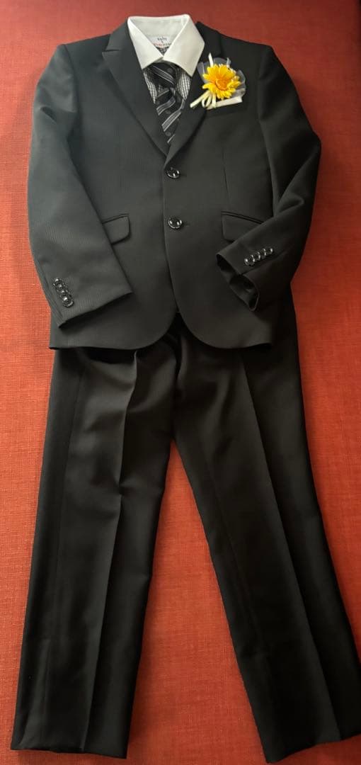 BEAMS ビームス　ブラックスーツ ４点セット　150㎝　美品　卒服　卒業式