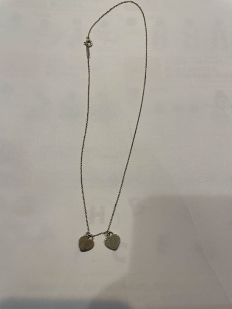 【正規品】ティファニー ネックレス リターントゥ ダブルハート シルバー 925