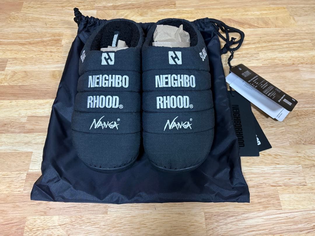 NEIGHBORHOOD×NANGA×SUBU サンダル 黒 26-27.5