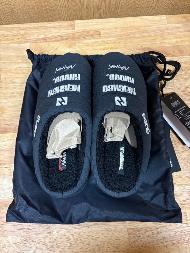 NEIGHBORHOOD×NANGA×SUBU サンダル 黒 26-27.5